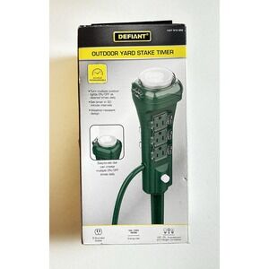 Defiant Outdoor Yard Stake with Mechanical Timer 24Hr Programmable